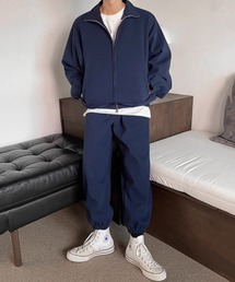 CERCA | 【NOWLE】スタンドカラー ジップ スウェット ジャケット / トラック パンツ セットアップ(スウェット)