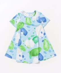 バブルプリントワンピース