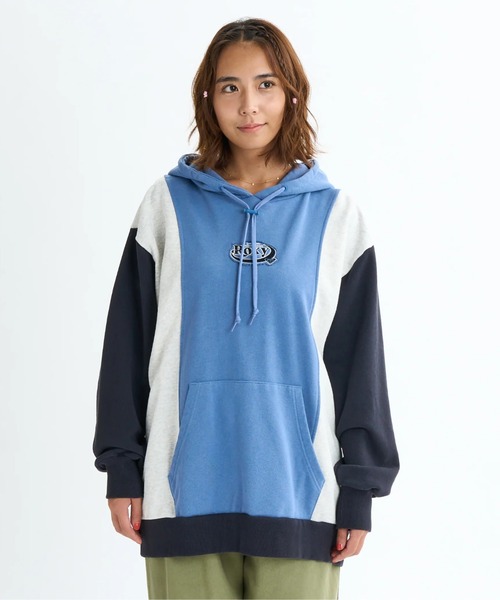 ROXY（ロキシー）の「LONG JOURNEY HOODIE /ロキシーオーバーサイズスウェットフーディ・パーカー（スウェット・レディース・グレー/ブラック/ブラック系その他・MEDIUM/LARGE/SMALL）」の11枚目の写真