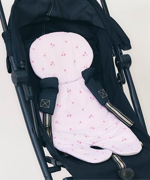 apres les cours（アプレレクール）の「ひんやりベビーカーシート（ベビーカー/ベビーカー用品・キッズ・アイボリー/ピンク・FREE）」の2枚目の写真