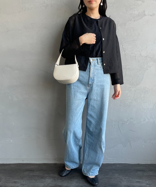 新品未使用 ✨ mizuiroind ミズイロインド ショート カーディガン mizuiroind 【60%OFF】ミズイロインド mizuiro ind 綿麻プリペラ