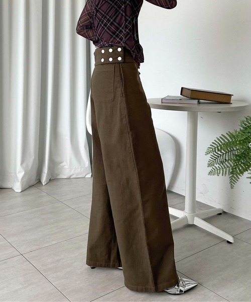 sedacle girl（セダクルガール）の「ベルトバッグSET ツイルパンツ（その他パンツ・レディース・ブラック/ブラウン・SMALL/MEDIUM）」の5枚目の写真