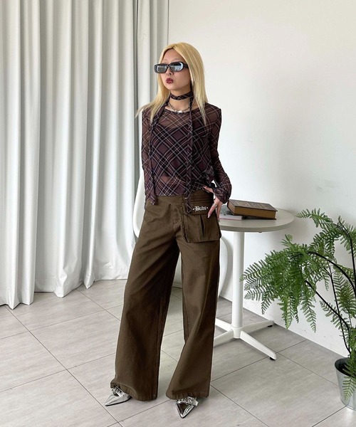 sedacle girl（セダクルガール）の「ベルトバッグSET ツイルパンツ（その他パンツ・レディース・ブラック/ブラウン・SMALL/MEDIUM）」の7枚目の写真