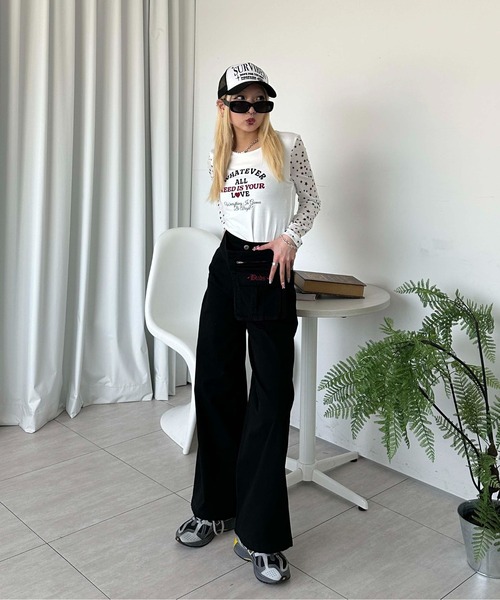 sedacle girl（セダクルガール）の「ベルトバッグSET ツイルパンツ（その他パンツ・レディース・ブラック/ブラウン・SMALL/MEDIUM）」の16枚目の写真