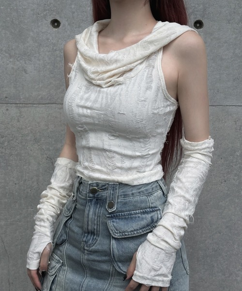 tシャツ damege foodie tops レディース メンズ damege foodie tops（Tシャツ/カットソー）｜KsG（ケーエスジー