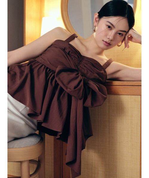 FRAY I.D 2wayリボントップス 2wayリボントップス（カットソー/Tシャツ）｜FRAY I.D（フレイ