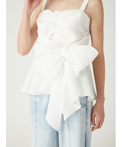 FRAY I.D（フレイアイディー）の「2wayリボントップス（シャツ