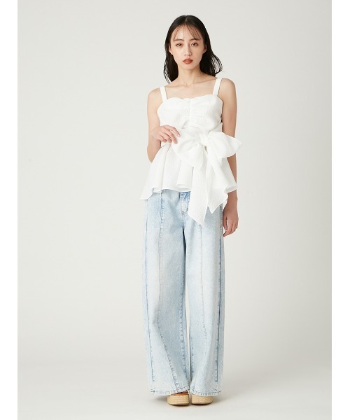 FRAY I.D 2wayリボントップス 2wayリボントップス（カットソー/Tシャツ）｜FRAY I.D（フレイ