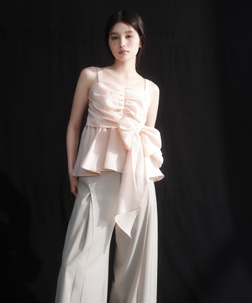 FRAY I.D（フレイアイディー）の「2wayリボントップス（シャツ