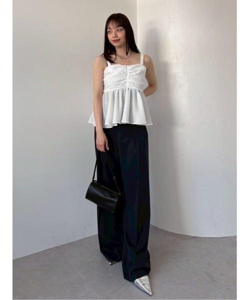 FRAY I.D(フレイアイディー)の「2wayリボントップス(シャツ/ブラウス・レディース・ブラウン/ピンク/ホワイト・1/0)」の9枚目の写真