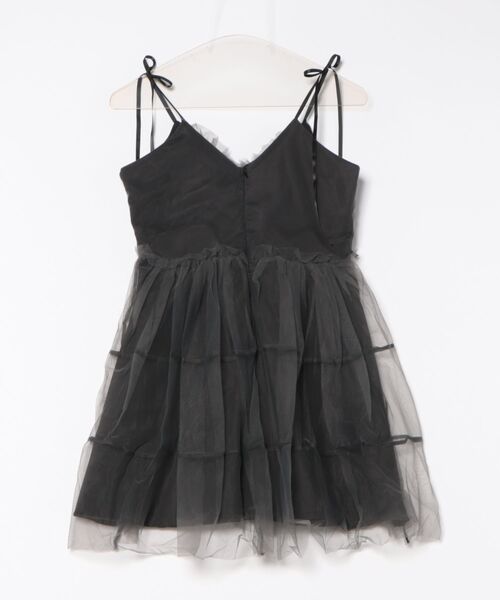 merrylatte（メリーラテ）の「シアーリボンミニワンピース（ワンピース・レディース・ブラック・MEDIUM）」の15枚目の写真