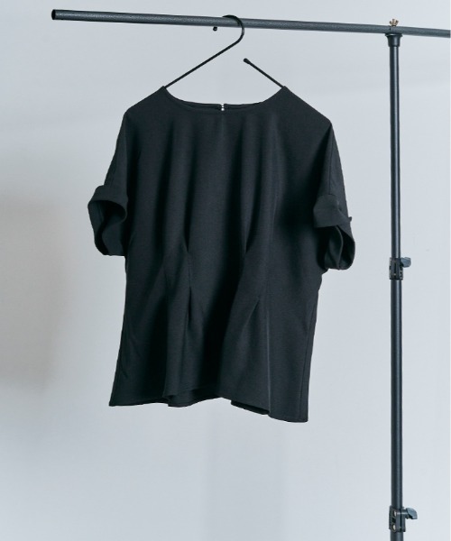 W:Huku（フーク）の「【W:Huku / メランジツイル】ぺプラム ブラウス（シャツ/ブラウス・レディース・チャコール/ブラウン/ブラック/オフホワイト・FREE）」の13枚目の写真