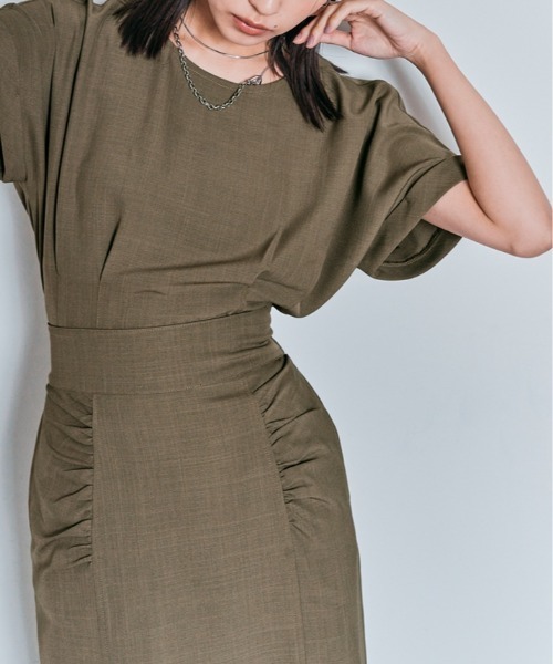 W:Huku（フーク）の「【W:Huku / メランジツイル】ぺプラム ブラウス（シャツ/ブラウス・レディース・チャコール/ブラウン/ブラック/オフホワイト・FREE）」の16枚目の写真