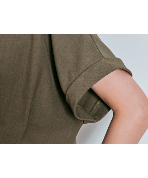 W:Huku（フーク）の「【W:Huku / メランジツイル】ぺプラム ブラウス（シャツ/ブラウス・レディース・チャコール/ブラウン/ブラック/オフホワイト・FREE）」の17枚目の写真