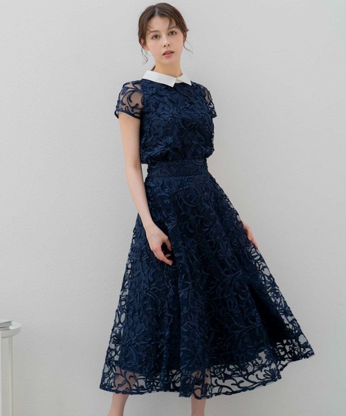 NOELA(ノエラ)の「コード刺繍ブラウス(シャツ/ブラウス・レディース・ネイビー/オフホワイト・フリー)」の14枚目の写真