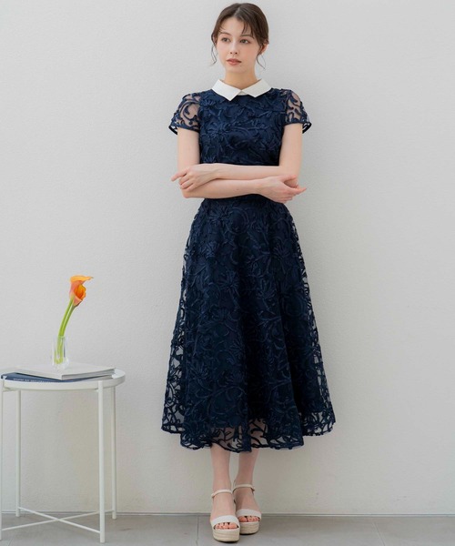 NOELA(ノエラ)の「コード刺繍ブラウス(シャツ/ブラウス・レディース・ネイビー/オフホワイト・フリー)」の15枚目の写真