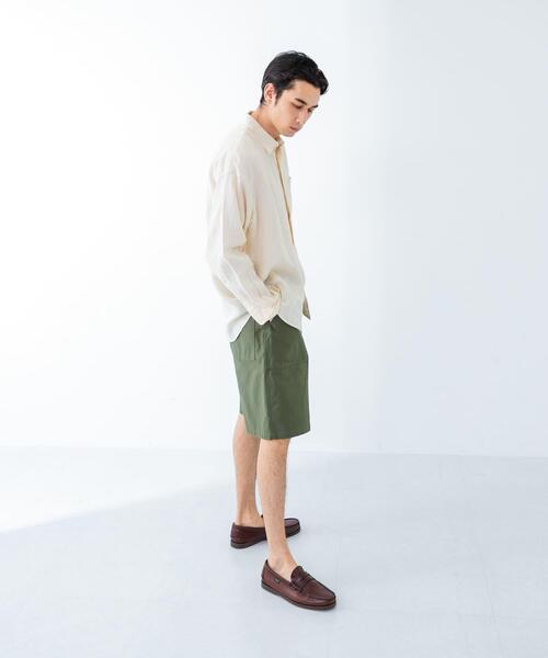 URBAN RESEARCH(アーバンリサーチ)の「LINEN LONG-SLEEVE SHIRTS(シャツ/ブラウス・メンズ・オフホワイト/カーキ/ネイビー/スミクロ・SMALL/MEDIUM/LARGE)」の8枚目の写真