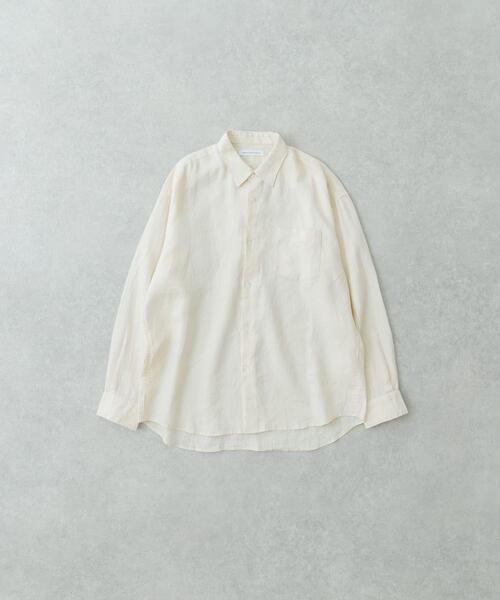 URBAN RESEARCH(アーバンリサーチ)の「LINEN LONG-SLEEVE SHIRTS(シャツ/ブラウス・メンズ・オフホワイト/カーキ/ネイビー/スミクロ・SMALL/MEDIUM/LARGE)」の9枚目の写真