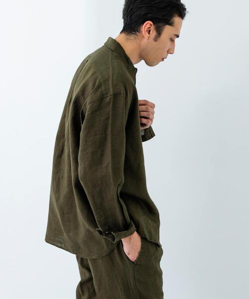 URBAN RESEARCH(アーバンリサーチ)の「LINEN LONG-SLEEVE SHIRTS(シャツ/ブラウス・メンズ・オフホワイト/カーキ/ネイビー/スミクロ・SMALL/MEDIUM/LARGE)」の18枚目の写真