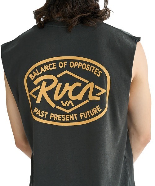 RVCA(ルーカ)の「RVCA メンズ RANCH SEA TT タンクトップ 【2025年夏モデル】/ルーカバックプリントノースリーブマッスルタンク(タンクトップ・メンズ・スミクロ/ホワイト/ブラック/オリーブ/ライトブルー・MEDIUM/LARGE/X-LARGE/SMALL)」の4枚目の写真