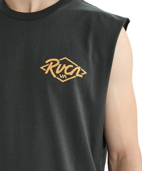 RVCA(ルーカ)の「RVCA メンズ RANCH SEA TT タンクトップ 【2025年夏モデル】/ルーカバックプリントノースリーブマッスルタンク(タンクトップ・メンズ・スミクロ/ホワイト/ブラック/オリーブ/ライトブルー・MEDIUM/LARGE/X-LARGE/SMALL)」の18枚目の写真
