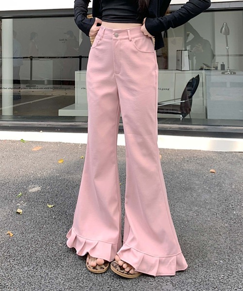 LAFFMO（ラフモ）の「裾プリーツパンツ（その他パンツ・レディース・ブラック/ブルー/グレー/ピンク/ホワイト・L/M）」の20枚目の写真