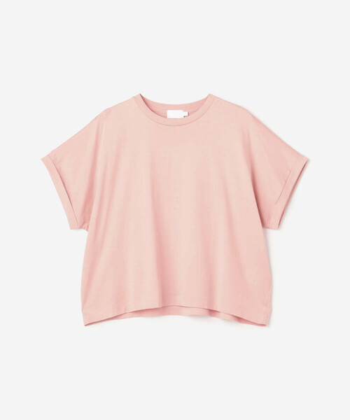 handvaerk 60/2 CREW NECK WIDE T-SHIRTピンク handvaerk | 60/2 クルーネック ワイドTシャツ SOLID WOMEN（T