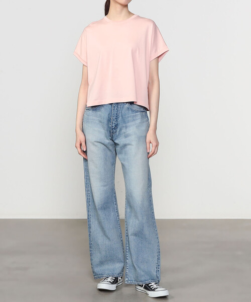 handvaerk | 60/2 クルーネック ワイドTシャツ SOLID WOMEN（T