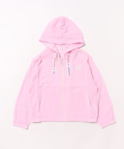 BABYDOLL（ベビードール）の「UVカット パーカー 0508K（パーカー・キッズ・オフホワイト/ベビーピンク/パープル・110cm/120cm/130cm/140cm/90cm/100cm）」の3枚目の写真