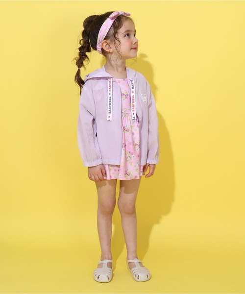 BABYDOLL（ベビードール）の「UVカット パーカー 0508K（パーカー・キッズ・オフホワイト/ベビーピンク/パープル・110cm/120cm/130cm/140cm/90cm/100cm）」の13枚目の写真