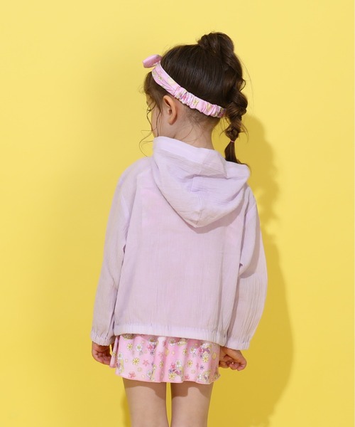 BABYDOLL（ベビードール）の「UVカット パーカー 0508K（パーカー・キッズ・オフホワイト/ベビーピンク/パープル・110cm/120cm/130cm/140cm/90cm/100cm）」の12枚目の写真