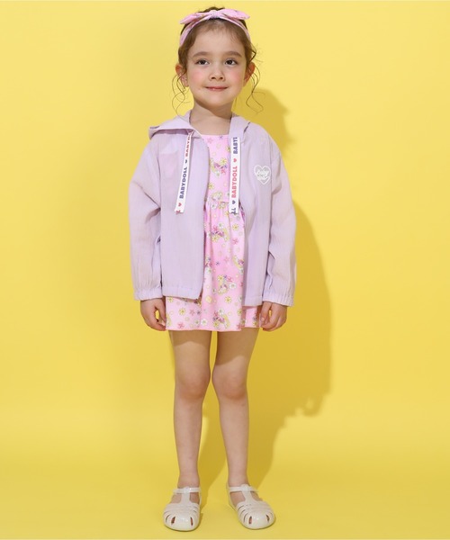 BABYDOLL（ベビードール）の「UVカット パーカー 0508K（パーカー・キッズ・オフホワイト/ベビーピンク/パープル・110cm/120cm/130cm/140cm/90cm/100cm）」の14枚目の写真