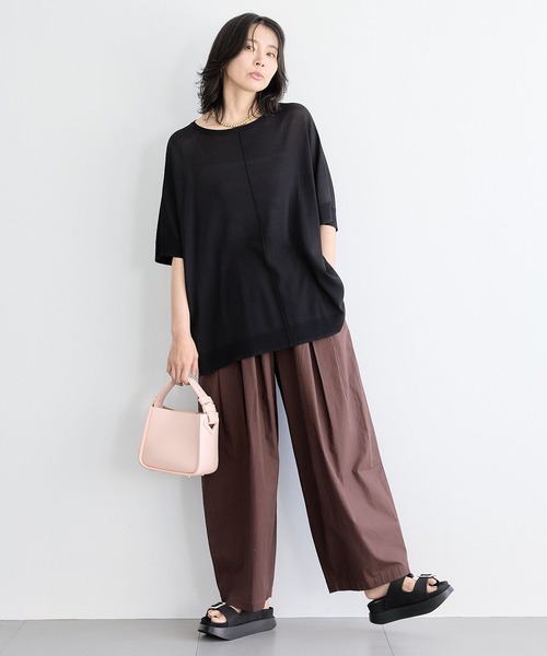 BARNYARDSTORM（バンヤードストーム）の「BARNYARDSTORM / ライトポンチョニット（ニット/セーター・レディース・ブラック/キャメル/ブルー・FREE）」の7枚目の写真