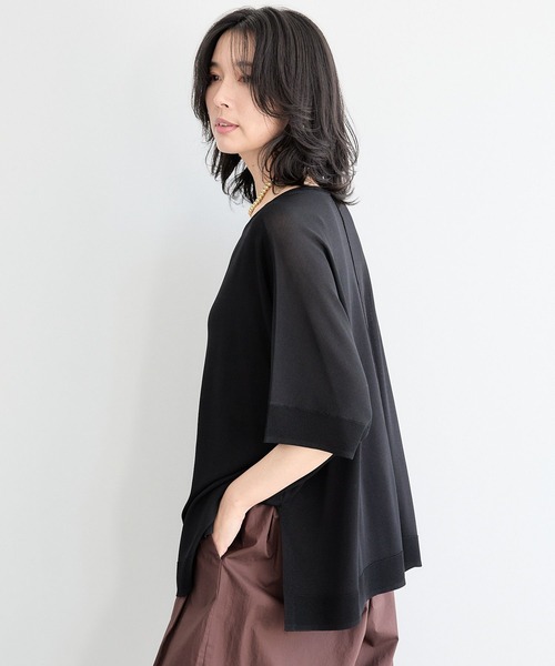 BARNYARDSTORM（バンヤードストーム）の「BARNYARDSTORM / ライトポンチョニット（ニット/セーター・レディース・ブラック/キャメル/ブルー・FREE）」の15枚目の写真