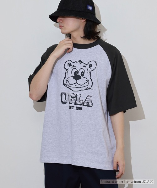 UCLA（ユーシーエルエー）の「UCLA OVERSIZED RAGLAN T-SHIRT カレッジ ラグラン（Tシャツ/カットソー・メンズ・スミクロ・L/M）」の13枚目の写真
