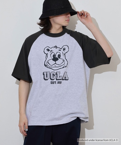 UCLA（ユーシーエルエー）の「UCLA OVERSIZED RAGLAN T-SHIRT カレッジ ラグラン（Tシャツ/カットソー・メンズ・スミクロ・L/M）」の17枚目の写真