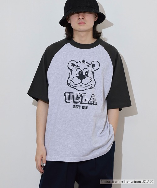 UCLA（ユーシーエルエー）の「UCLA OVERSIZED RAGLAN T-SHIRT カレッジ ラグラン（Tシャツ/カットソー・メンズ・スミクロ・L/M）」の11枚目の写真