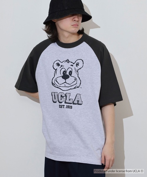 UCLA（ユーシーエルエー）の「UCLA OVERSIZED RAGLAN T-SHIRT カレッジ ラグラン（Tシャツ/カットソー・メンズ・スミクロ・L/M）」の14枚目の写真