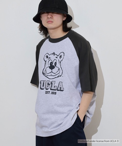 UCLA（ユーシーエルエー）の「UCLA OVERSIZED RAGLAN T-SHIRT カレッジ ラグラン（Tシャツ/カットソー・メンズ・スミクロ・L/M）」の18枚目の写真