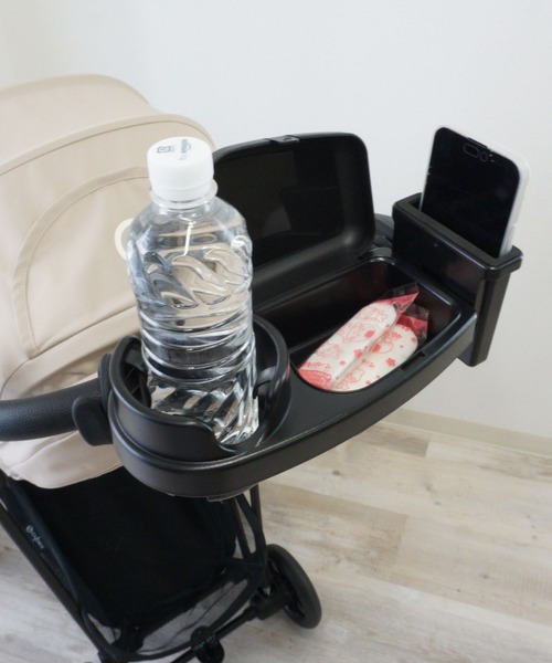 SweetMommy（スウィートマミー）の「ドリンクホルダー【トレータイプ】 [ベビーカー　ペットカート]（ベビーカー/ベビーカー用品・レディース・ブラック・FREE）」の8枚目の写真