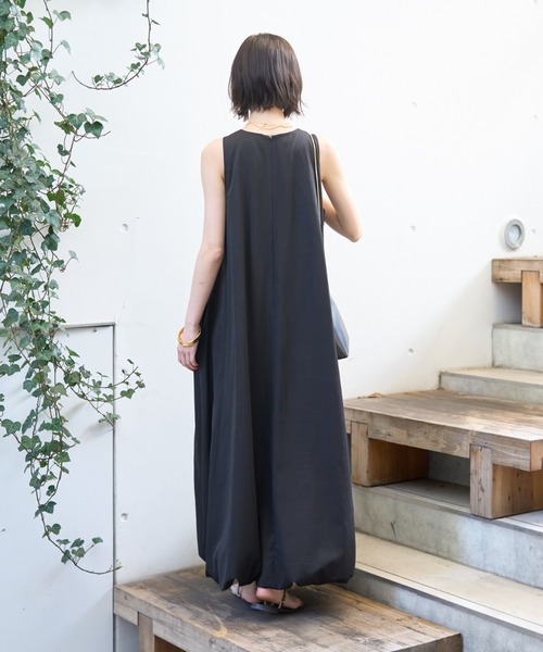 Rouge vif（ルージュヴィフ）の「ノースリーブ バルーンワンピース（ワンピース・レディース・ブラック/ブラウン・36/38）」の14枚目の写真