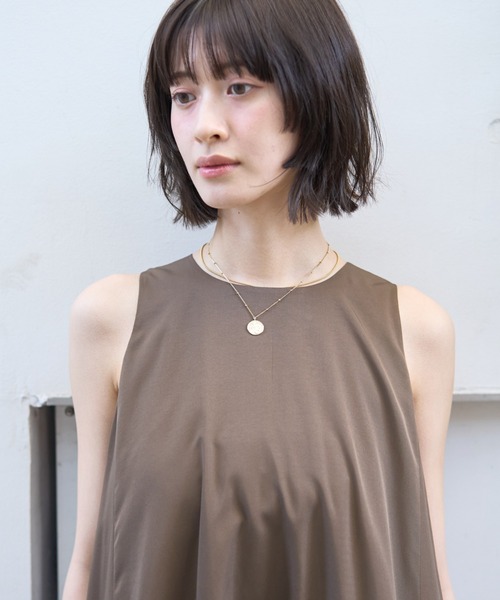 Rouge vif（ルージュヴィフ）の「ノースリーブ バルーンワンピース（ワンピース・レディース・ブラック/ブラウン・36/38）」の5枚目の写真