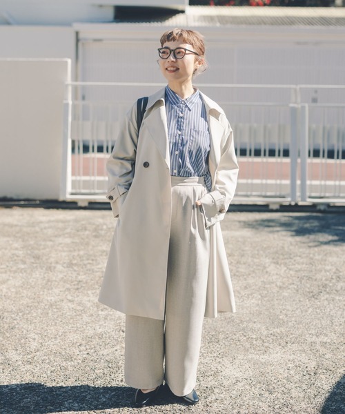 GLOBAL WORK(グローバルワーク)の「バヤコさんコラボ/イージーケアワイドパンツ/313978(その他パンツ・レディース・ベージュ/ブラック/ライトブルー・LARGE/PM/MEDIUM/PL)」の18枚目の写真