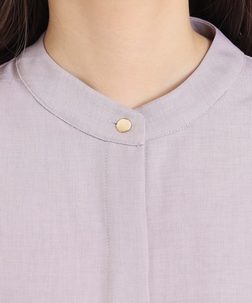 TRUDEA（トルディア）の「ドライタッチペプラムブラウス（シャツ/ブラウス・レディース・チャコールグレー/グレイッシュベージュ/ラベンダー・MEDIUM/LARGE）」の14枚目の写真