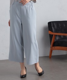 【キレメクパンツ】２wayストレッチ　さらっと快適　麻調ワイドパンツ