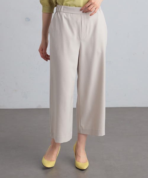 GALLORIA（ギャローリア）の「【キレメクパンツ】２wayストレッチ　さらっと快適　麻調ワイドパンツ（その他パンツ・レディース・ライトベージュ/ブラック/ネイビー/ライトブルー・LL/S/M/L）」の10枚目の写真
