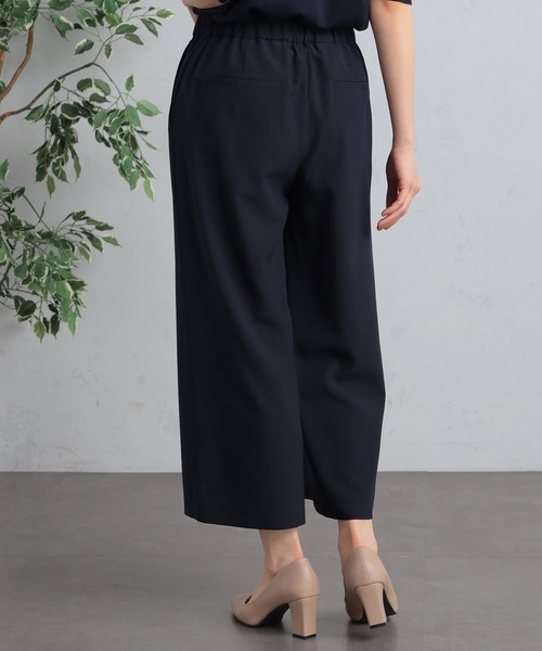 GALLORIA（ギャローリア）の「【キレメクパンツ】２wayストレッチ　さらっと快適　麻調ワイドパンツ（その他パンツ・レディース・ライトベージュ/ブラック/ネイビー/ライトブルー・LL/S/M/L）」の18枚目の写真