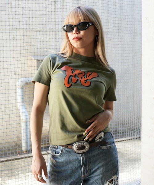 BASIS（ベイシス）の「ENAコラボTシャツ フロントロゴtシャツ 綿100% カットソー 半袖（Tシャツ/カットソー・レディース・ホワイト/カーキ/ブラック・SMALL/MEDIUM/LARGE/150）」の3枚目の写真