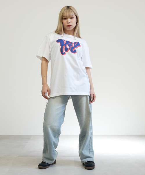 BASIS（ベイシス）の「ENAコラボTシャツ フロントロゴtシャツ 綿100% カットソー 半袖（Tシャツ/カットソー・レディース・ホワイト/カーキ/ブラック・SMALL/MEDIUM/LARGE/150）」の19枚目の写真