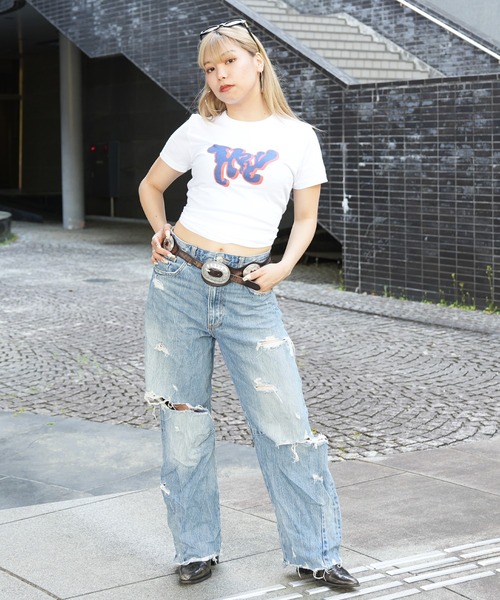 BASIS（ベイシス）の「ENAコラボTシャツ フロントロゴtシャツ 綿100% カットソー 半袖（Tシャツ/カットソー・レディース・ホワイト/カーキ/ブラック・SMALL/MEDIUM/LARGE/150）」の11枚目の写真